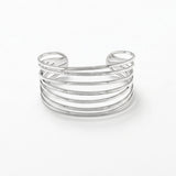 Courage Waterproof String Statement Cuff Bracelet Silver Plating - DANSK Copenhagen