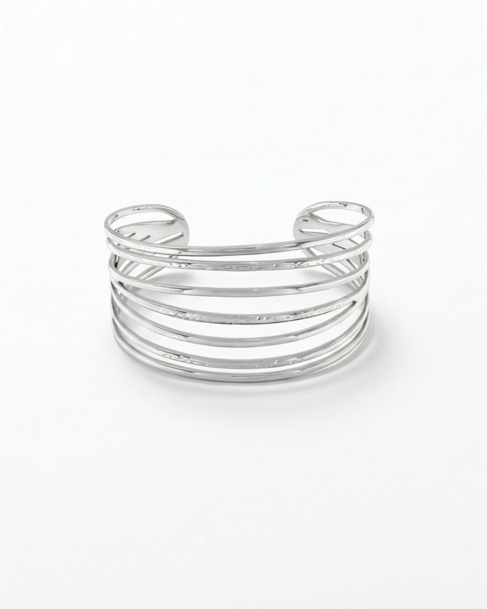 Courage Waterproof String Statement Cuff Bracelet Silver Plating - DANSK Copenhagen