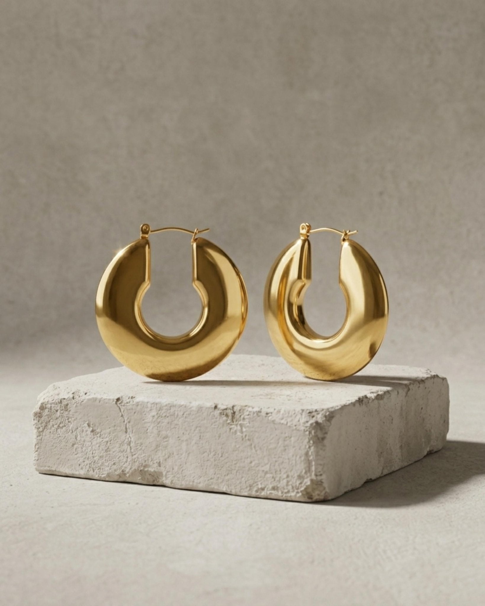 Courage Waterproof U-Turn Statement Earring 18K Gold Plating - DANSK Copenhagen