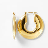 Courage Waterproof U-Turn Statement Earring 18K Gold Plating - DANSK Copenhagen