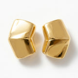 Courage Waterproof Wide Statement Earring 18K Gold Plating - DANSK Copenhagen