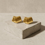 Courage Waterproof Wide Statement Earring 18K Gold Plating - DANSK Copenhagen