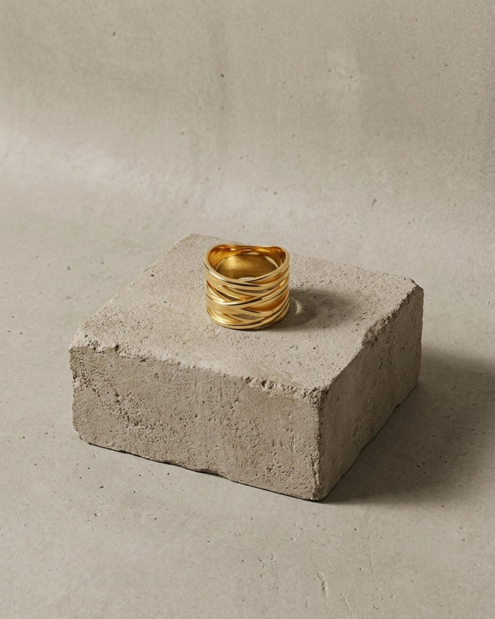Courage Waterproof Wrap It Ring 18K Gold Plating - DANSK Copenhagen