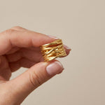 Courage Waterproof Wrap It Ring 18K Gold Plating - DANSK Copenhagen