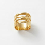 Courage Waterproof Wrap It Ring 18K Gold Plating - DANSK Copenhagen