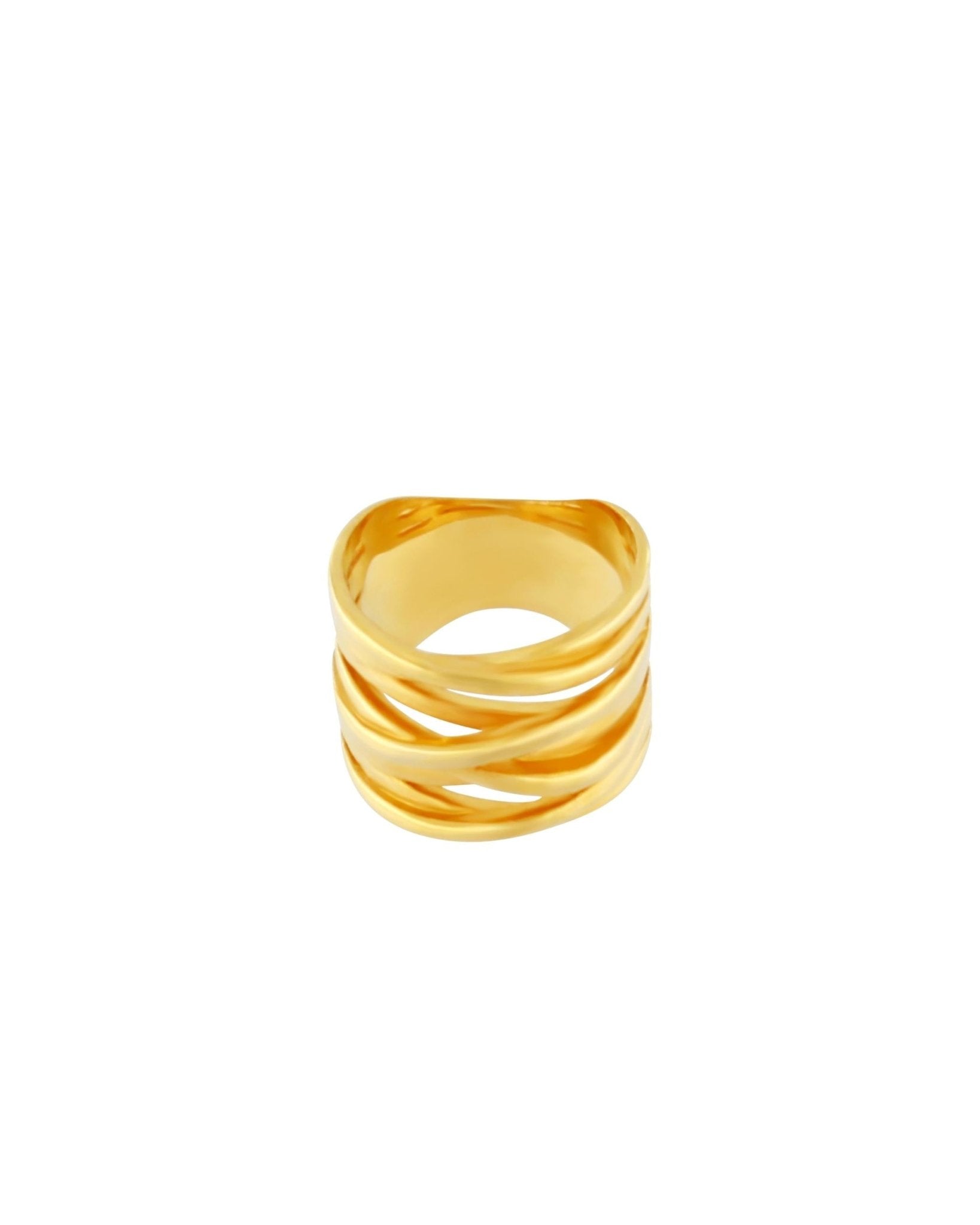 Courage Waterproof Wrap It Ring 18K Gold Plating - DANSK Copenhagen