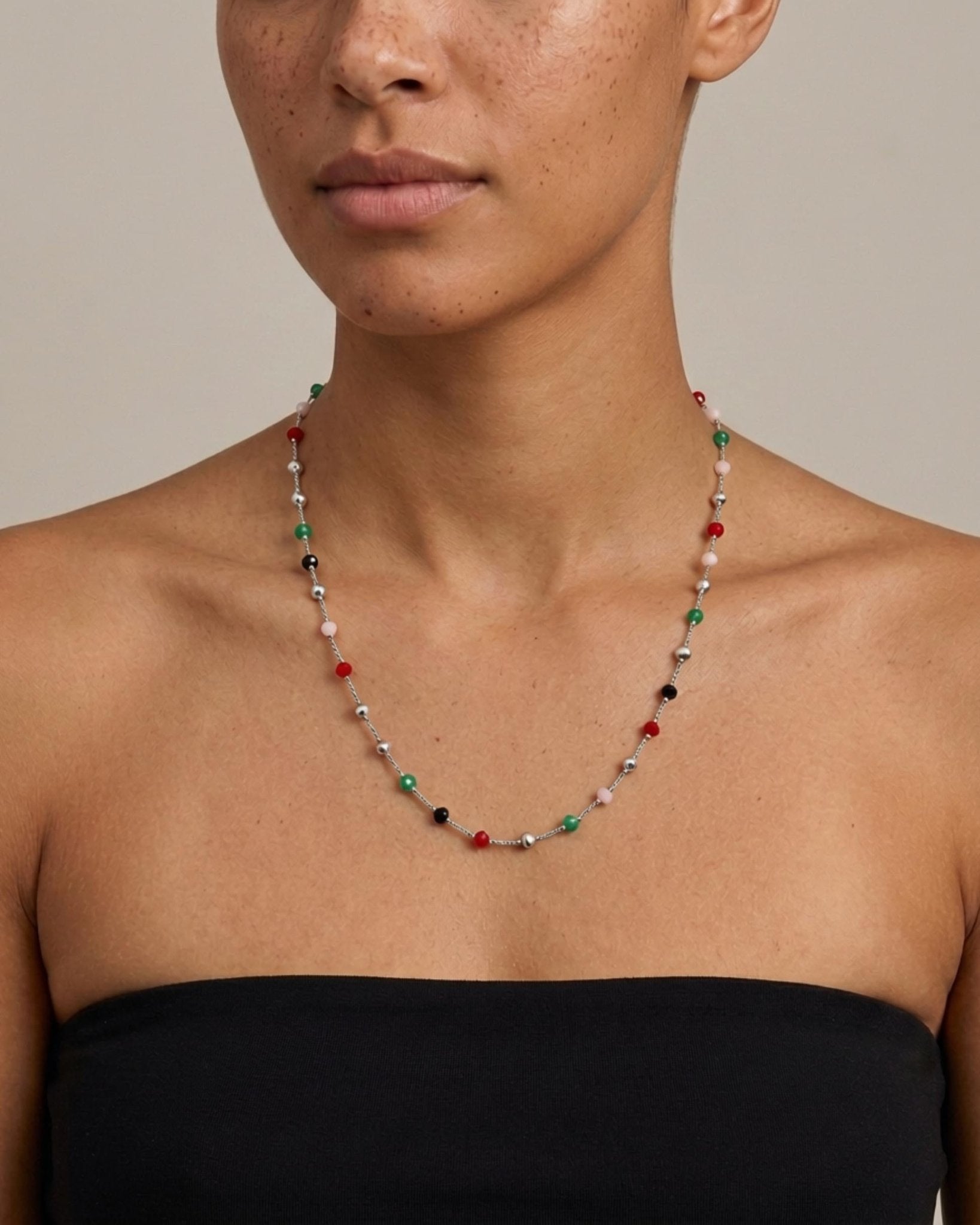 EIRA STRONG Waterproof Silver Stainless Steel Long Necklace - Polished Finish - DANSK Copenhagen