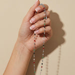 EIRA STRONG Waterproof Silver Stainless Steel Long Necklace - Polished Finish - DANSK Copenhagen
