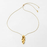 FRIDA Waterproof 18K Gold Plated Necklace - Adjustable Chain & Brushed Stainless Steel - DANSK Copenhagen