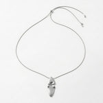 FRIDA Waterproof Silver Stainless Steel Necklace - Adjustable Chain & Brushed Finish - DANSK Copenhagen