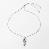 FRIDA Waterproof Silver Stainless Steel Necklace - Adjustable Chain & Brushed Finish - DANSK Copenhagen