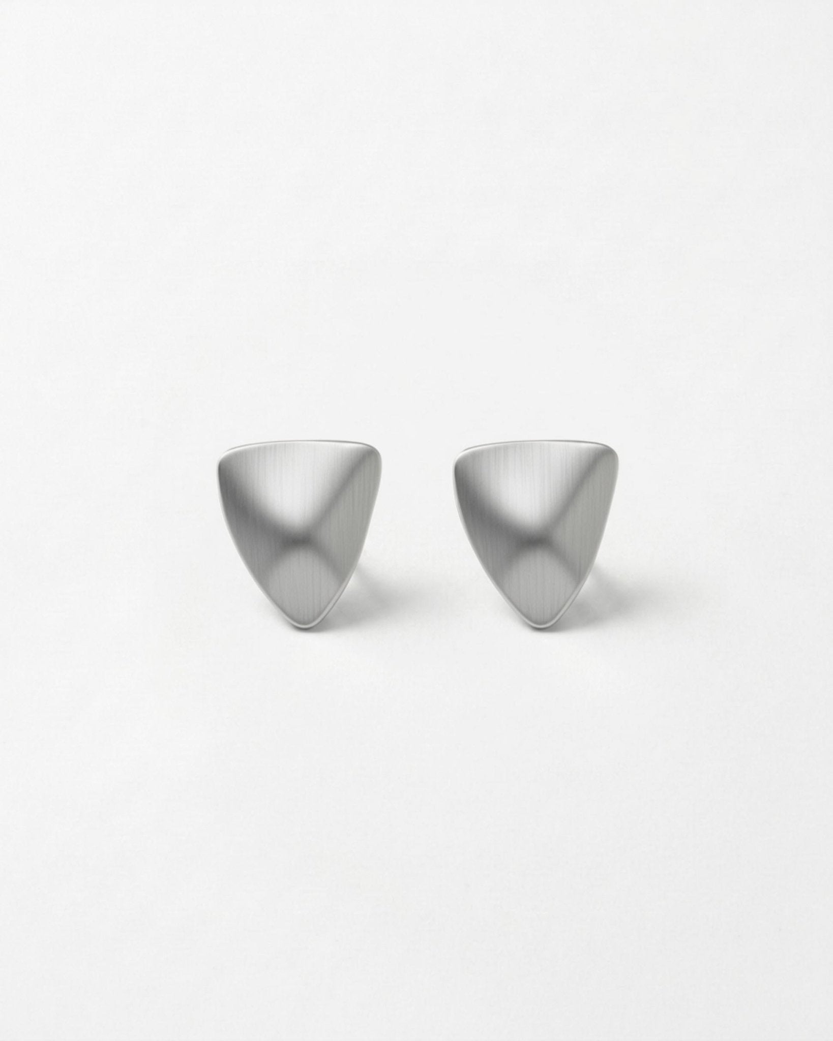 FRIDA Waterproof Silver Stainless Steel Post Earring - Brushed Finish - DANSK Copenhagen