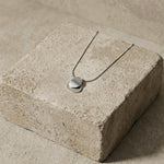 INES Waterproof Silver Stainless Steel Necklace - Adjustable Chain & Brushed/Polished Finish - DANSK Copenhagen