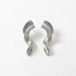 INGRID Waterproof Silver Stainless Steel Earrings - Brushed Finished - DANSK Copenhagen