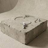 INGRID Waterproof Silver Stainless Steel Long Necklace - Adjustable Chain & Brushed Finished - DANSK Copenhagen