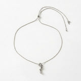 INGRID Waterproof Silver Stainless Steel Long Necklace - Adjustable Chain & Brushed Finished - DANSK Copenhagen