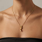 INGRID Waterproof Silver Stainless Steel Long Necklace - Adjustable Chain & Brushed Finished - DANSK Copenhagen