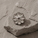 Ingunn Clear CZ 8 Leaf Flower Button Cover 19x20mm -DNSK Copenhagen