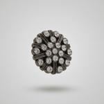 Ingunn Clear CZ Minimalistic Flower Button Cover 21x21mm -DNSK Copenhagen