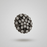 Ingunn Clear CZ Minimalistic Flower Button Cover 21x21mm -DNSK Copenhagen