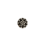 Ingunn Clear CZ Minimalistic Flower Button Cover 21x21mm -DNSK Copenhagen