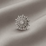 Ingunn Clear CZ Minimalistic Star Button Cover 21x21mm -DNSK Copenhagen