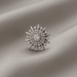 Ingunn Clear CZ Minimalistic Star Button Cover 21x21mm -DNSK Copenhagen