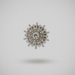 Ingunn Clear CZ Minimalistic Star Button Cover 21x21mm -DNSK Copenhagen