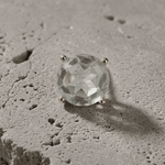 Ingunn Clear CZ Statement Stone Button Cover 20x20mm -DNSK Copenhagen
