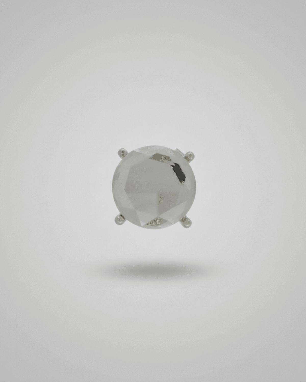 Ingunn Clear CZ Statement Stone Button Cover 20x20mm -DNSK Copenhagen