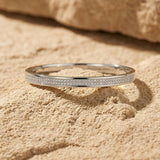 Joy Waterproof Bangle CZ White Shiny - DANSK Copenhagen