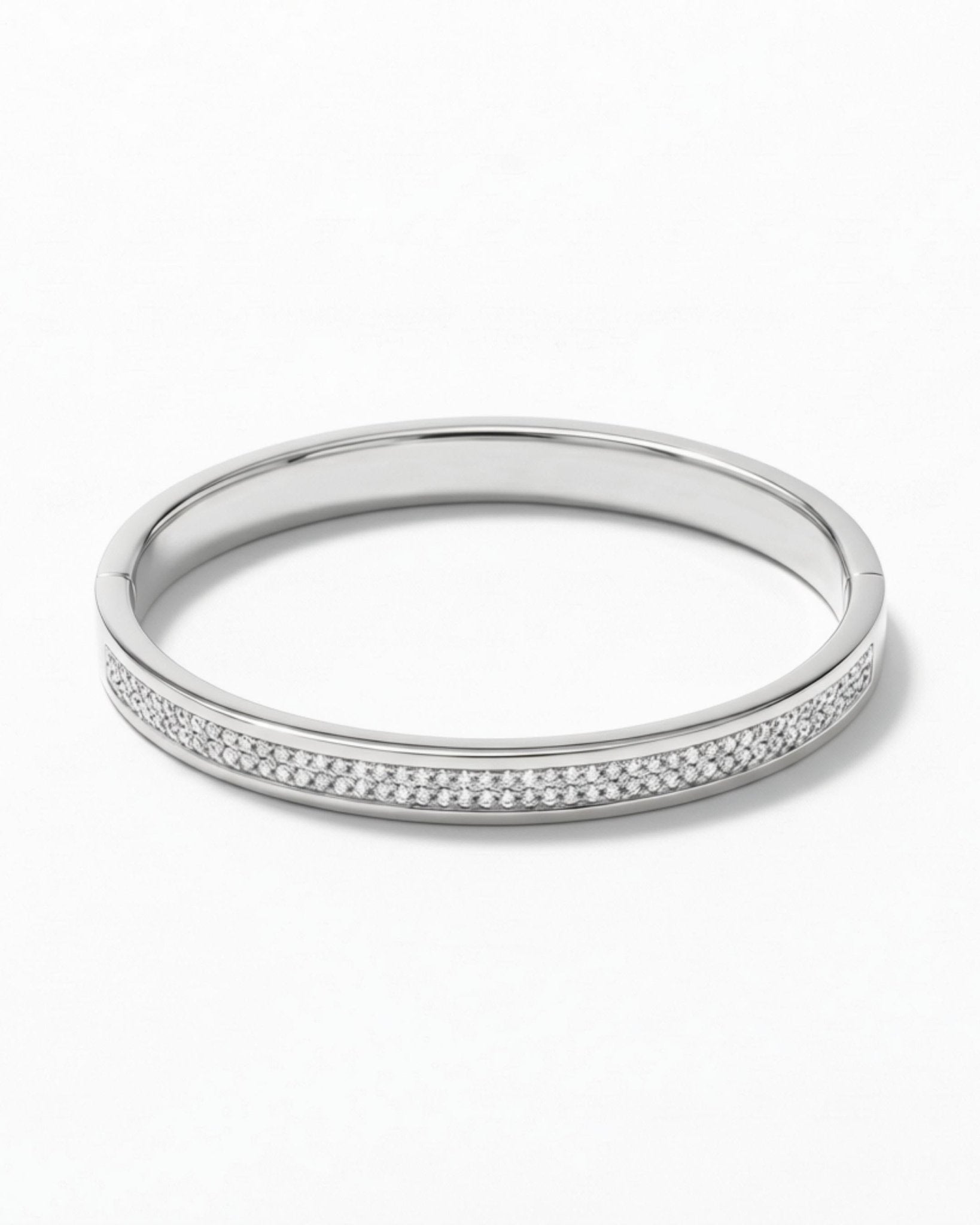 Joy Waterproof Bangle CZ White Shiny - DANSK Copenhagen
