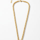 Joy Waterproof Clear CZ & Ball Necklace 18K Gold Plating - DANSK Copenhagen