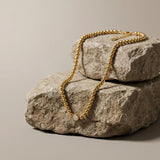 Joy Waterproof Clear CZ & Ball Necklace 18K Gold Plating - DANSK Copenhagen