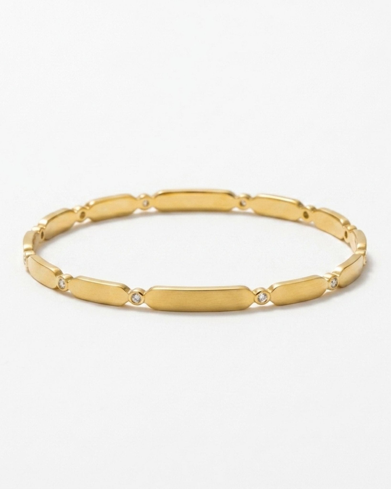 Joy Waterproof Clear CZ Delicate Bangle 18K Gold Plating - DANSK Copenhagen