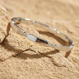 Joy Waterproof Clear CZ Delicate Bangle Silver Plating - DANSK Copenhagen