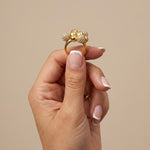Joy Waterproof Clear CZ Multi Ball Ring 18K Gold Plating - DANSK Copenhagen