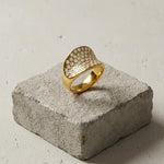 Joy Waterproof Clear Multi CZ Ring 18K Gold Plating - DANSK Copenhagen