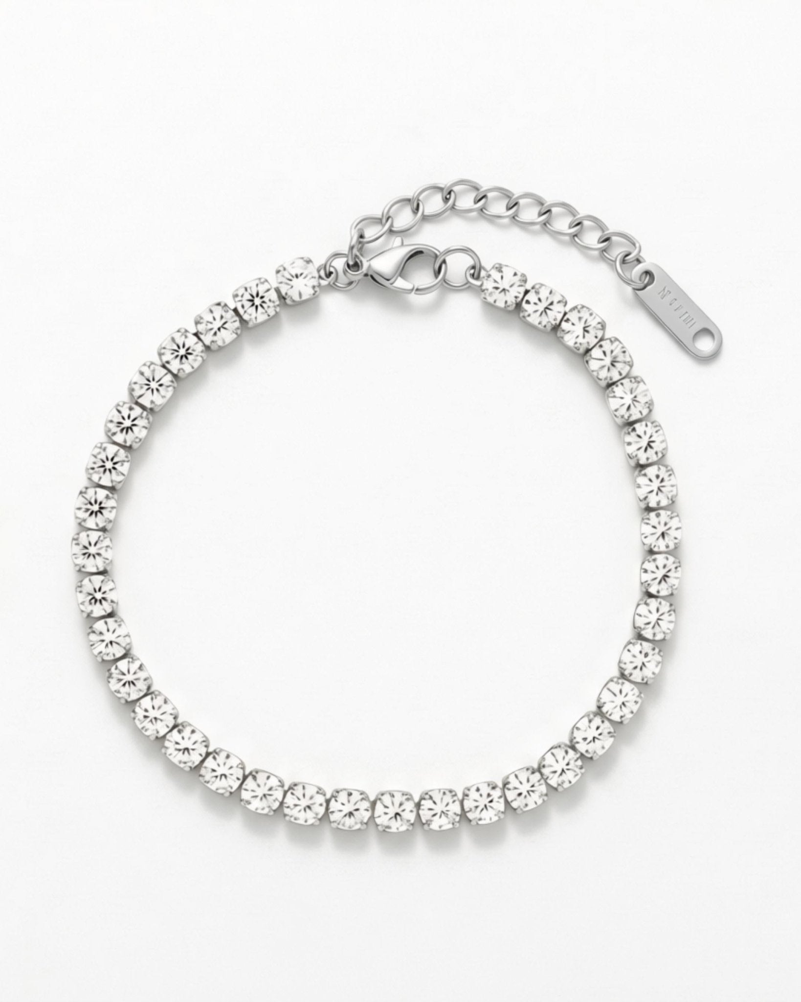 Joy Waterproof CZ Crystal 4mm Bracelet Silver Plating - DANSK Copenhagen