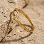 Joy Waterproof CZ Crystal Bangle 18K Gold Plating - DANSK Copenhagen