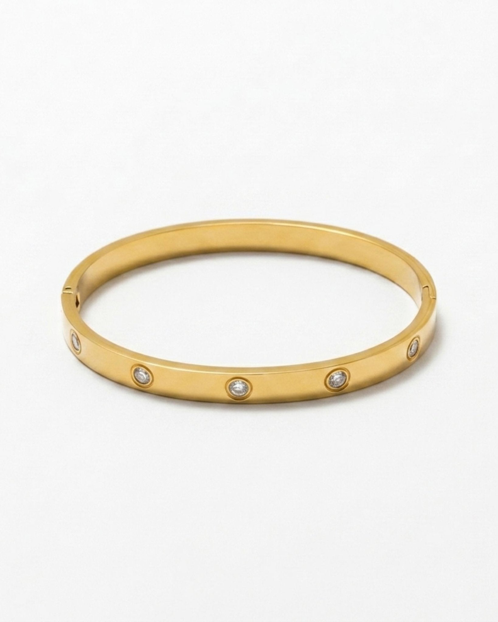 Joy Waterproof CZ Crystal Bangle 18K Gold Plating - DANSK Copenhagen