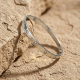 Joy Waterproof CZ Crystal Bangle Silver Plating - DANSK Copenhagen