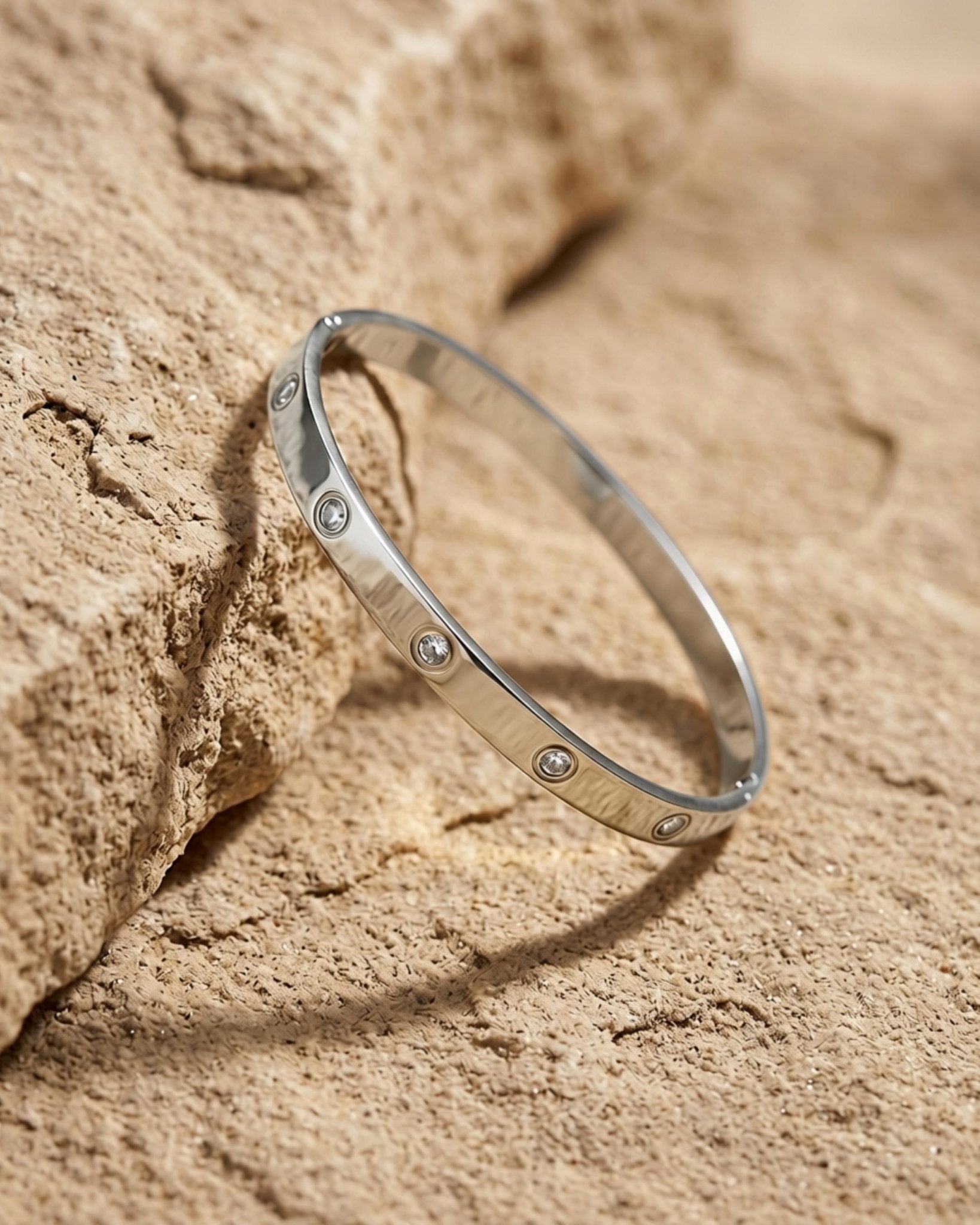 Joy Waterproof CZ Crystal Bangle Silver Plating - DANSK Copenhagen