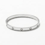 Joy Waterproof CZ Crystal Bangle Silver Plating - DANSK Copenhagen