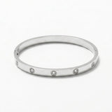 Joy Waterproof CZ Crystal Bangle Silver Plating - DANSK Copenhagen
