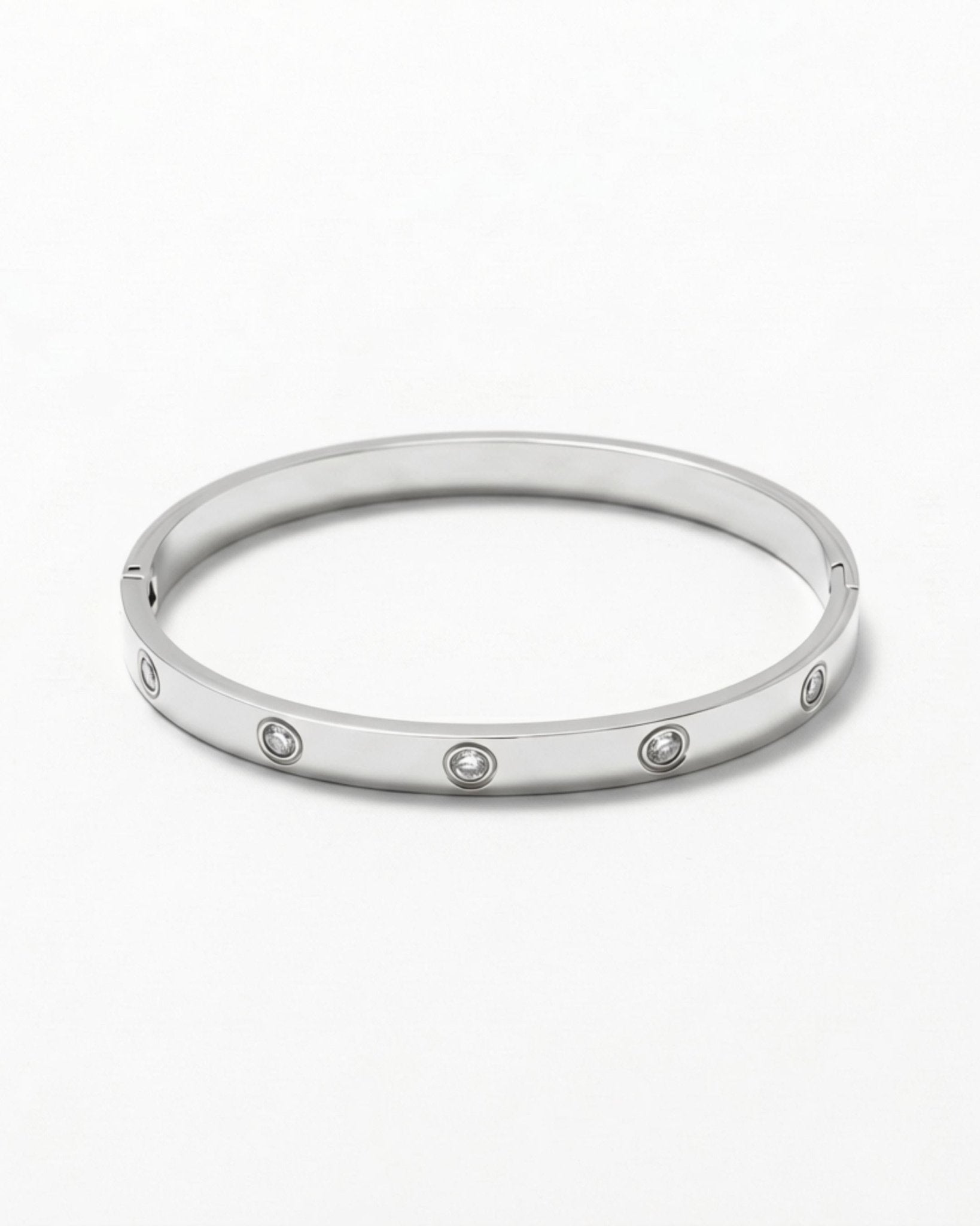 Joy Waterproof CZ Crystal Bangle Silver Plating - DANSK Copenhagen