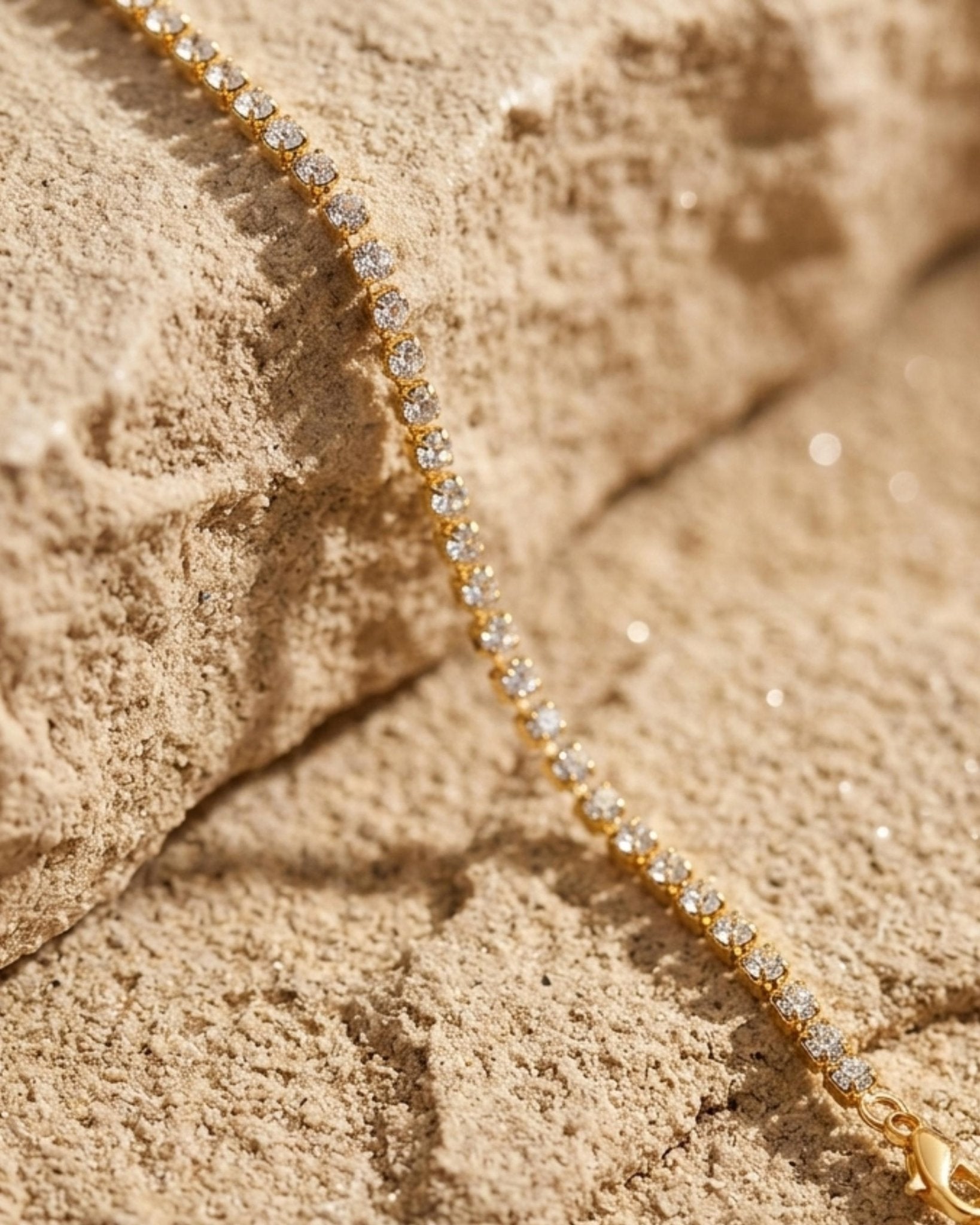 Joy Waterproof CZ Crystal Bracelet 18K Gold Plating - DANSK Copenhagen
