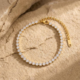 Joy Waterproof CZ Crystal Bracelet 18K Gold Plating - DANSK Copenhagen