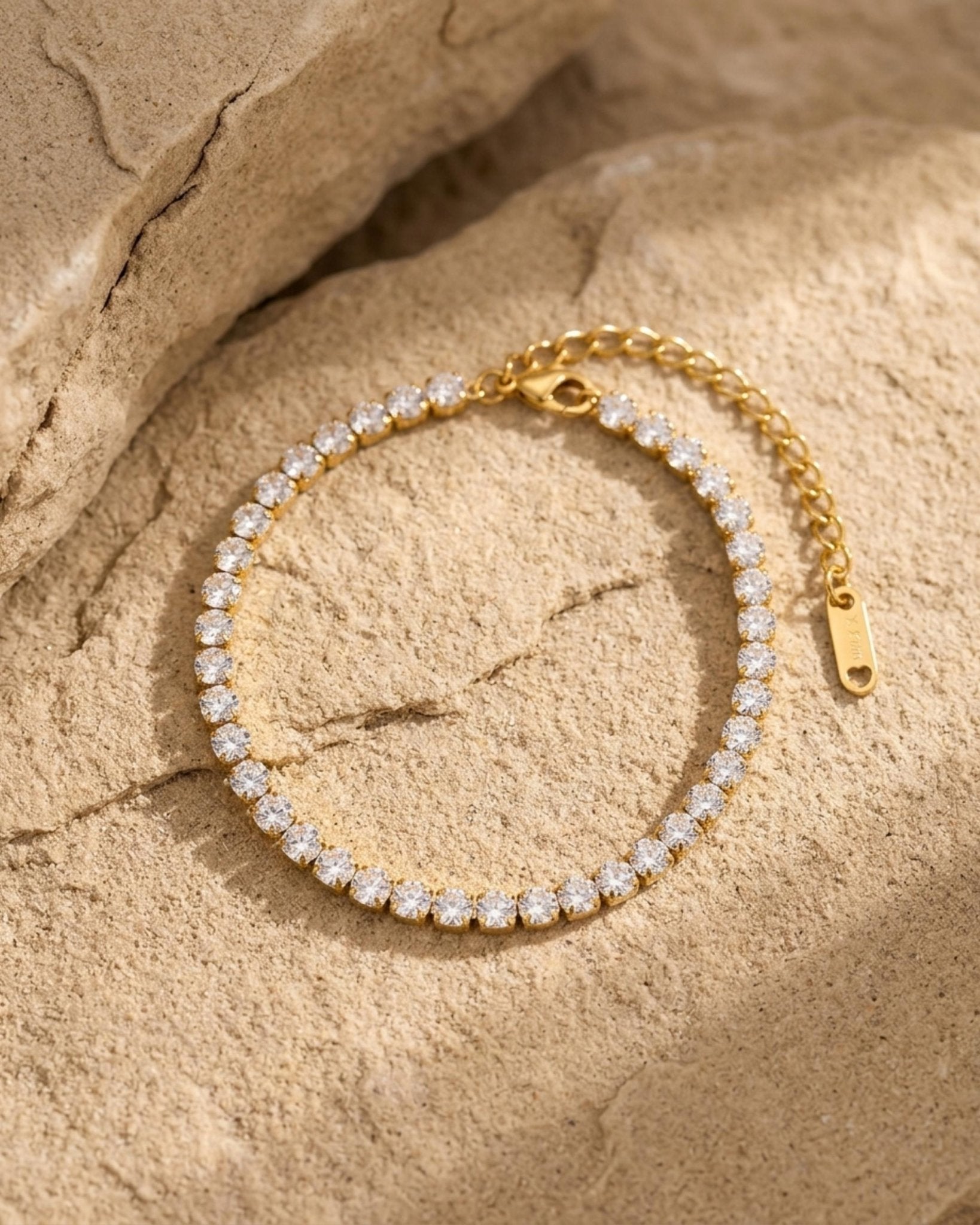 Joy Waterproof CZ Crystal Bracelet 18K Gold Plating - DANSK Copenhagen