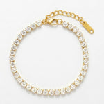 Joy Waterproof CZ Crystal Bracelet 18K Gold Plating - DANSK Copenhagen
